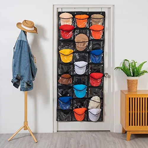 27 Deep Pockets Hat Rack for Baseball Caps | ProCase