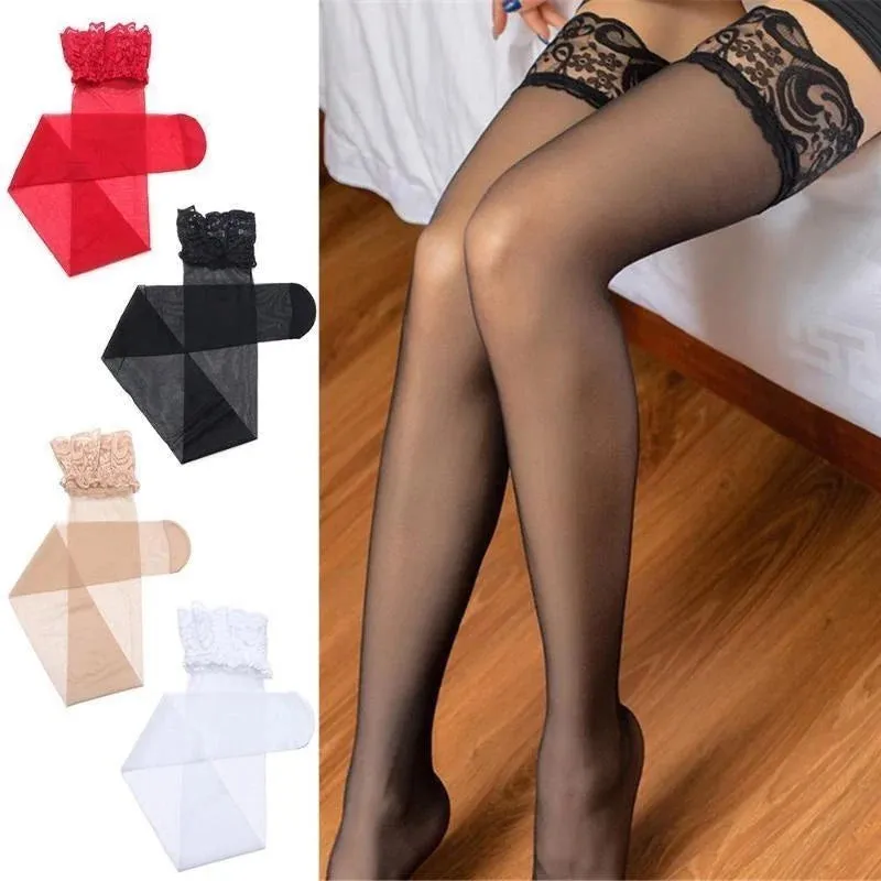 9 Colors High Socks Transparent Stocking