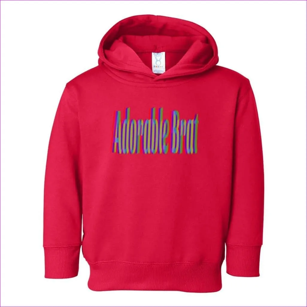 Adorable Brat Toddler Pullover Hoodie