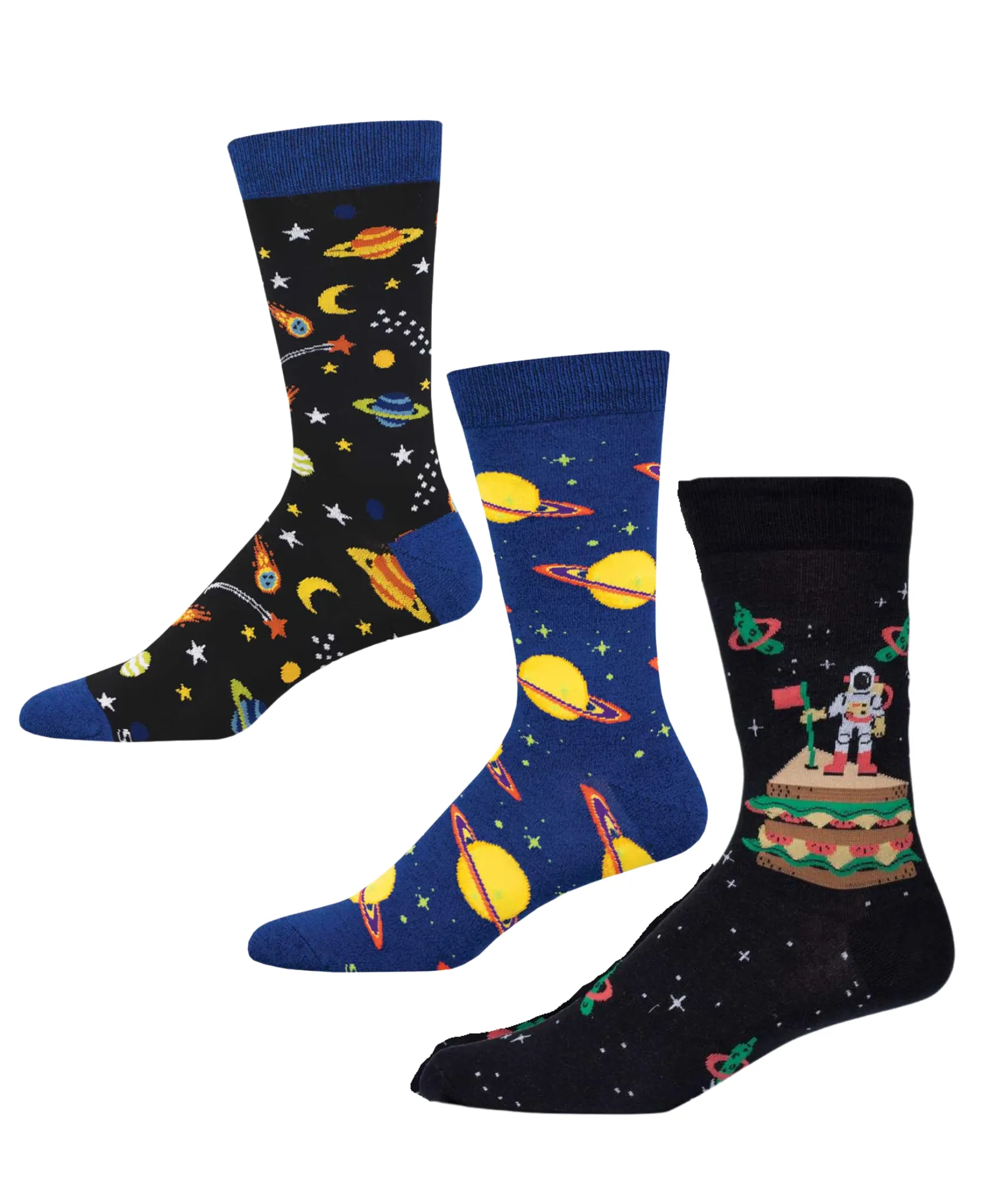 Bundle 3 Pairs of Men's Socks - Astronomy Society