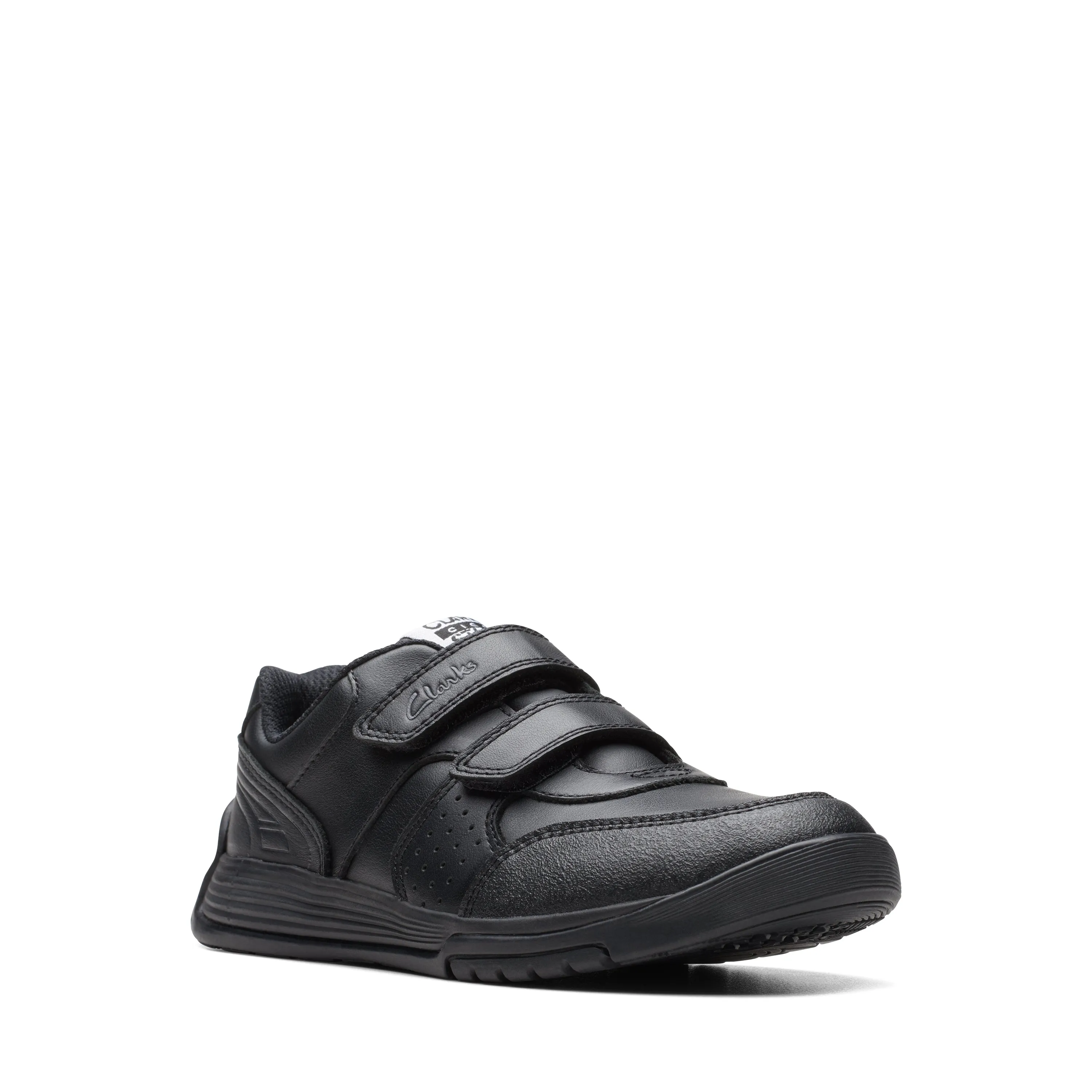 Clarks Cica Star Orb K Boys Black School Shoes