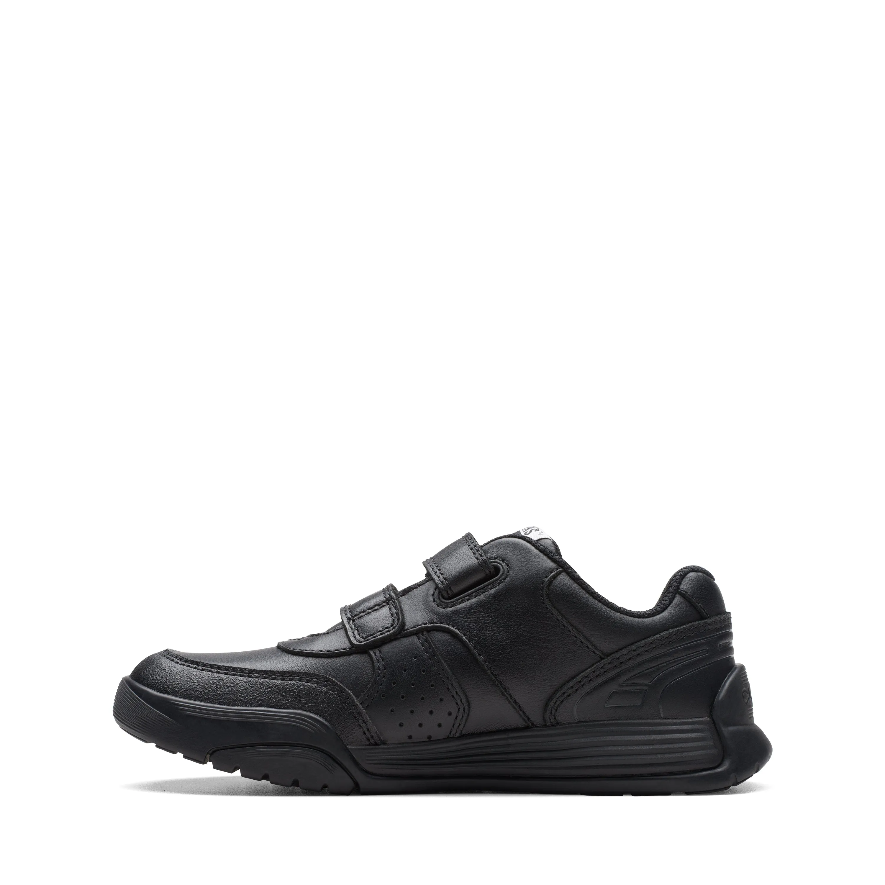 Clarks Cica Star Orb K Boys Black School Shoes