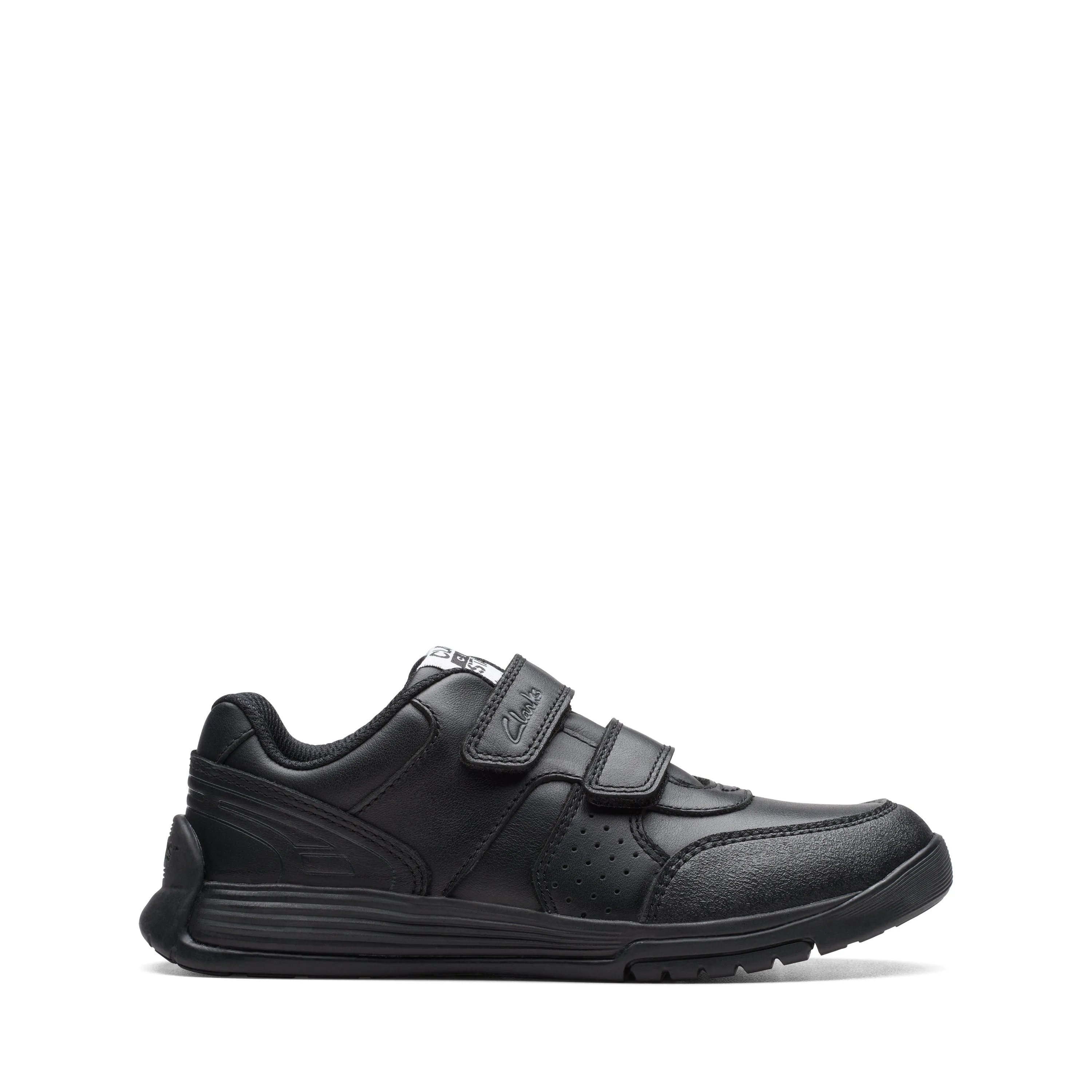 Clarks Cica Star Orb K Boys Black School Shoes