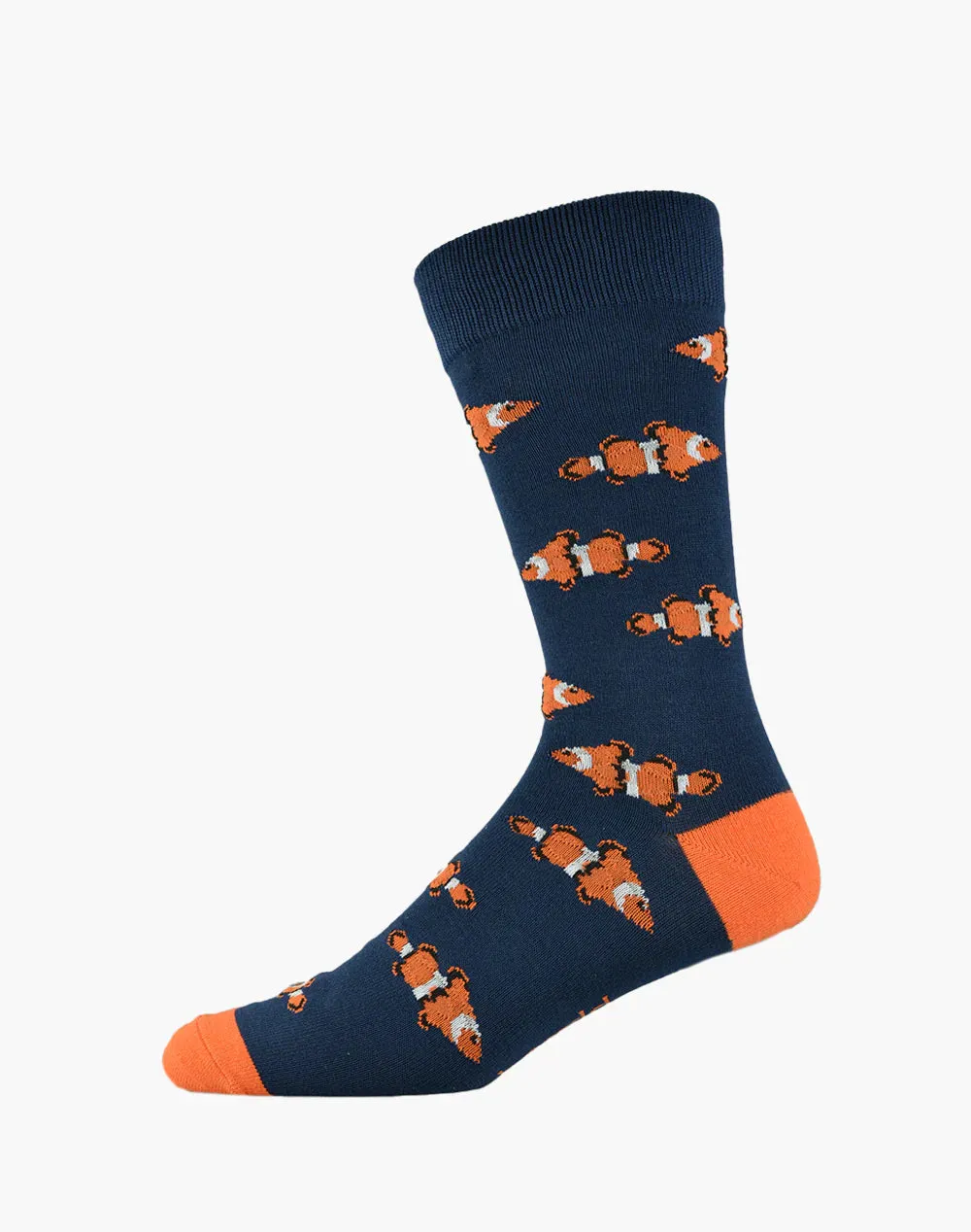 Clown Fish Men's Bamboo Crew Socks