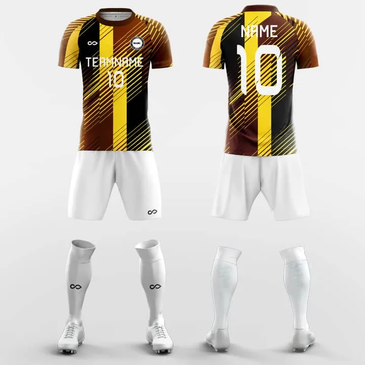 Diagonal Pattern - Custom Soccer Jerseys Kit Sublimated Design