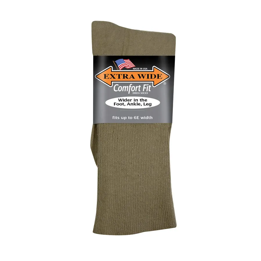 Extra Wide Dress Socks