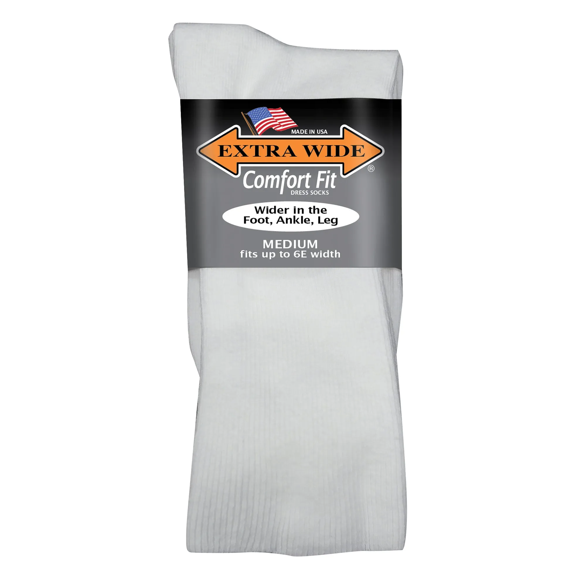 Extra Wide Dress Socks