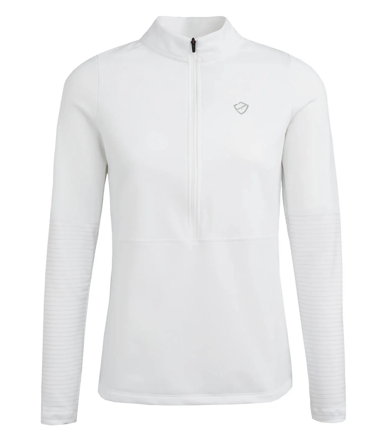 Harriet Half Zip Top - White