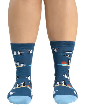 Little Penguins Women's Bamboo Crew Socks