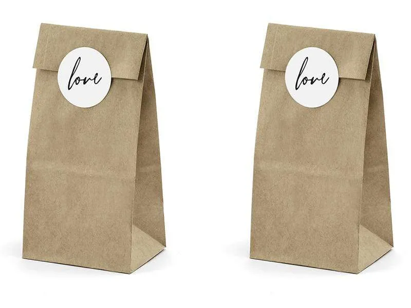 Love favor Bags - Kraft