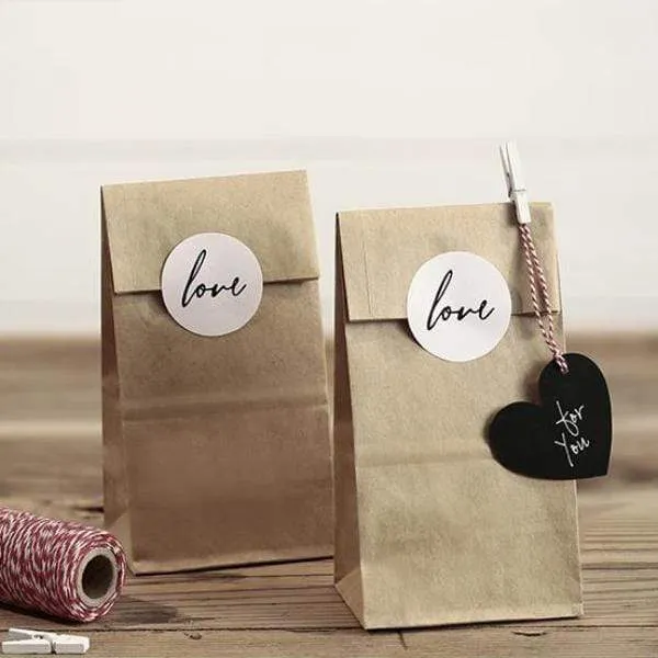 Love favor Bags - Kraft