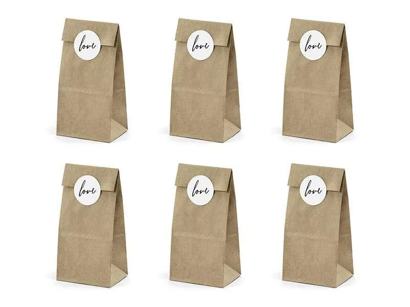 Love favor Bags - Kraft