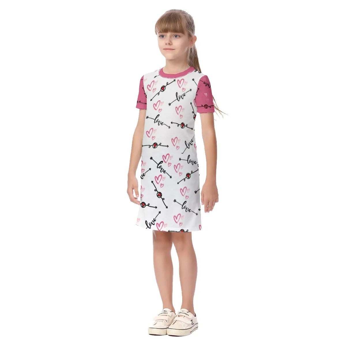 Love in Motion Kid's Short Sleeve Dress