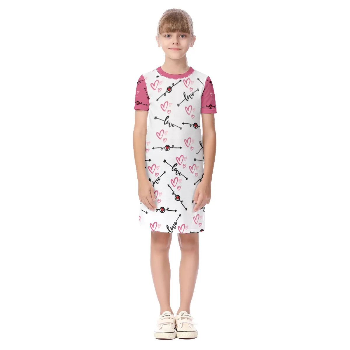 Love in Motion Kid's Short Sleeve Dress