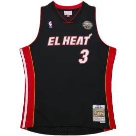 Mitchell & Ness Swingman Dwyane Wade NBA Miami Heat Dark El Heat 2008 Swingman Jersey