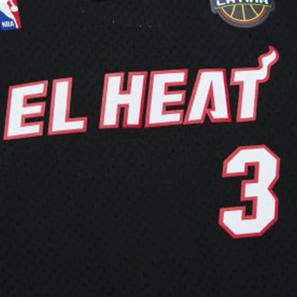 Mitchell & Ness Swingman Dwyane Wade NBA Miami Heat Dark El Heat 2008 Swingman Jersey