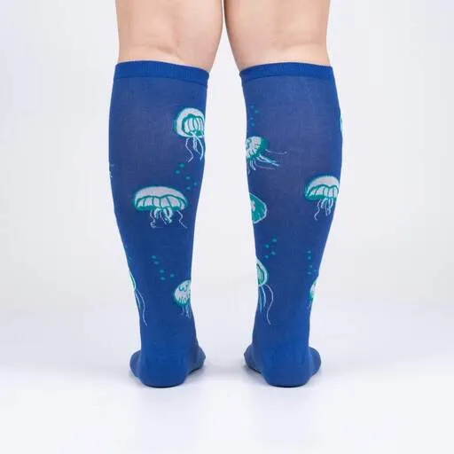 Nice to Sea you  Women's Knee High Sock - Glow in the dark