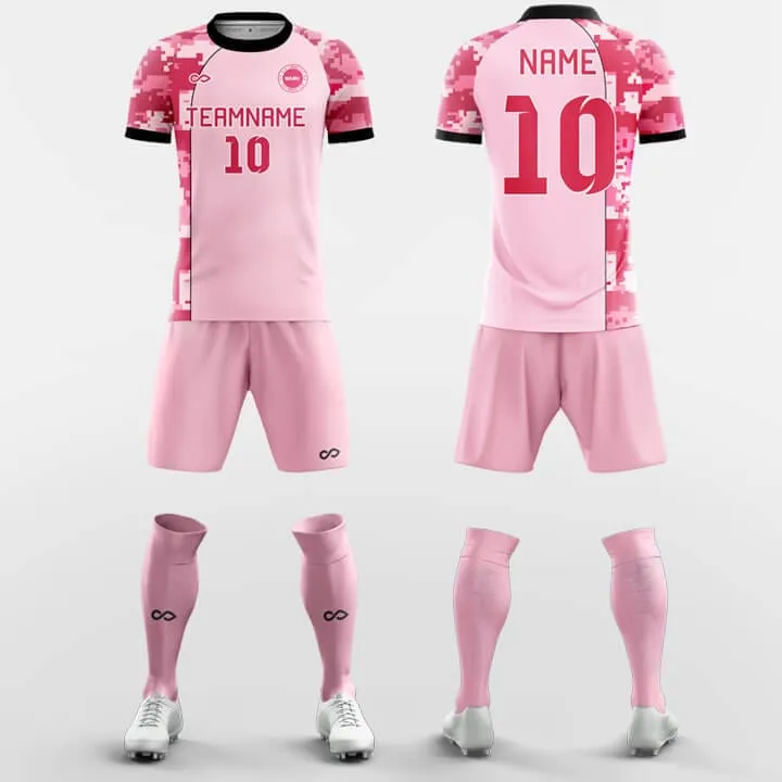 Pink Mosaic - Custom Soccer Jerseys Kit Sublimated Design