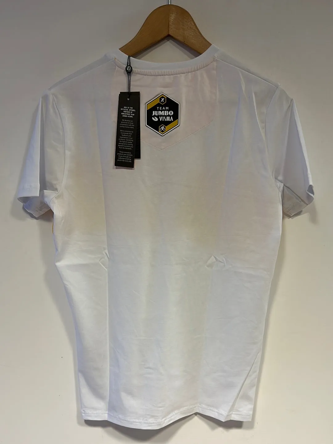 Team Jumbo Visma AGU Short Sleeve T-shirt White Men