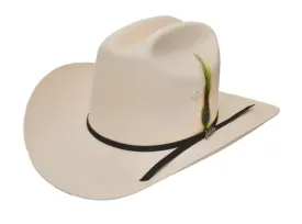 Tombstone 100X El Fantasma Cowboy Hat with Feathers 3 1/2" Brim TOM-3907