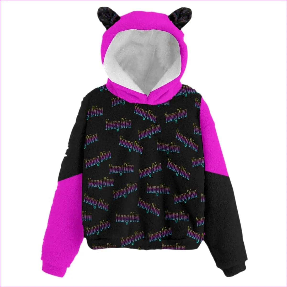 Young Diva Kid’s Borg Fleece Hoodie With Ears